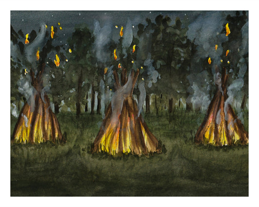 Three Fires Print