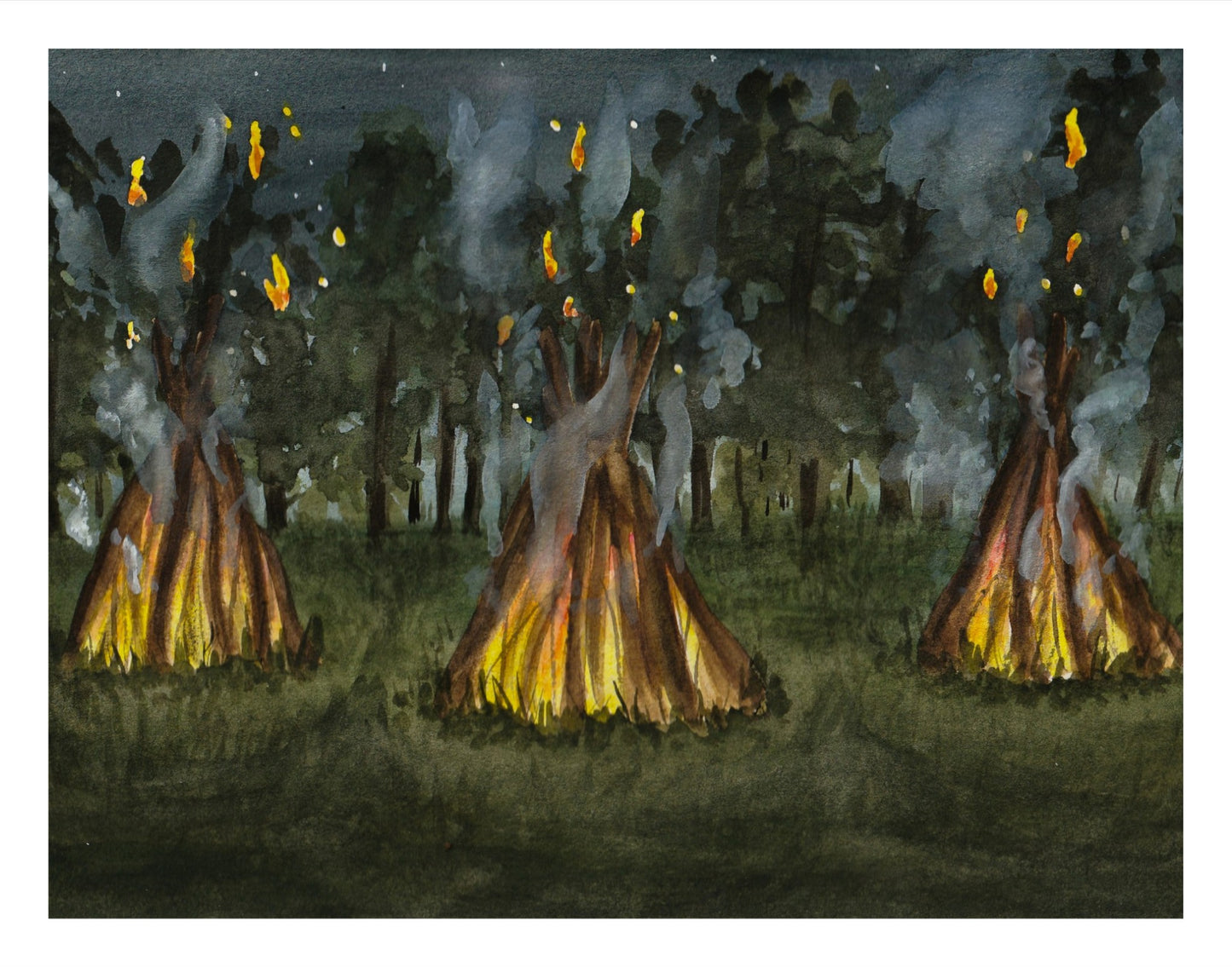 Three Fires Print
